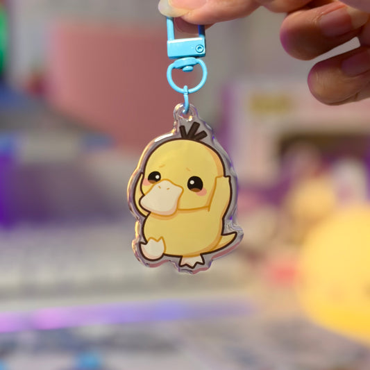 Forgetful Yellow Duck Acrylic Keychain