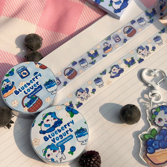 Blueberry FruitKitty Washi Tape