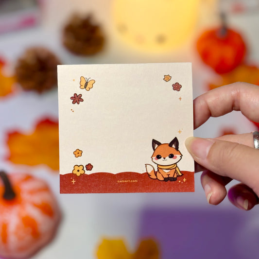Autumn Fox Sticky Note