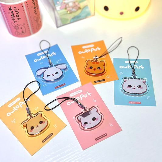 Cozy Friends Phone Charms