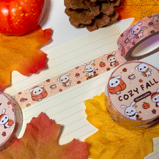 Cozy Fall Bunny Washi Tape