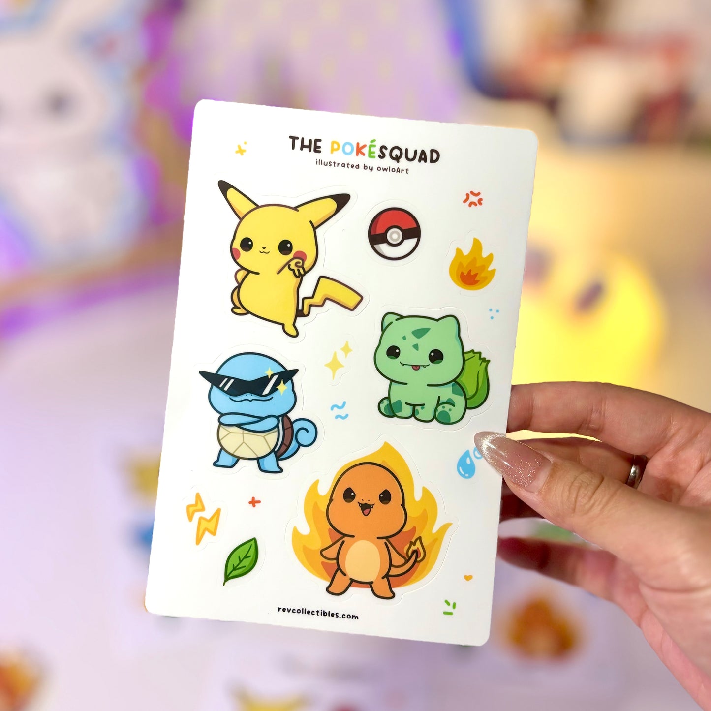 PokeSquad Waterproof Sticker Sheet