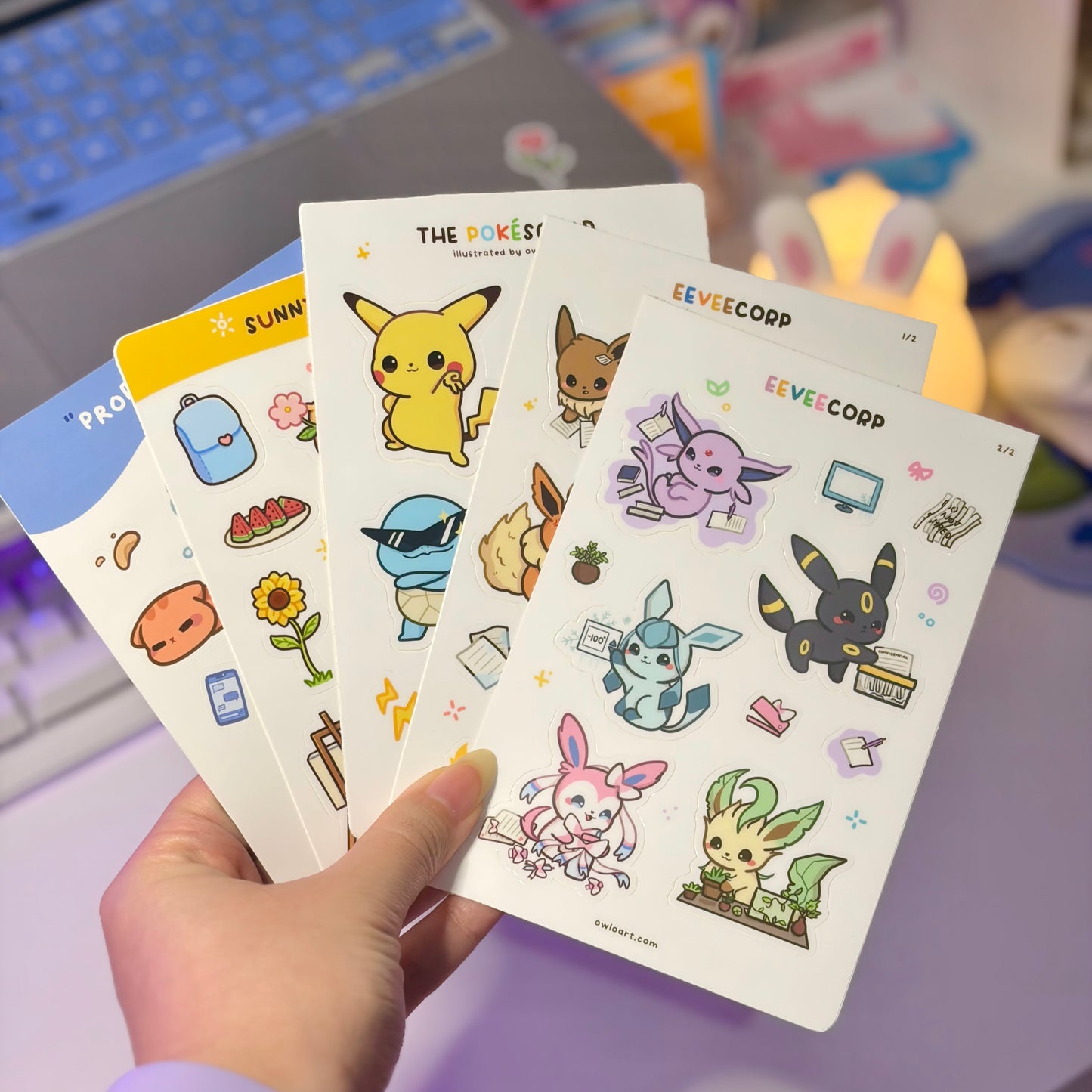 Mystery Oopsie Waterproof Sticker Sheet Pack of 5 – B-Grade