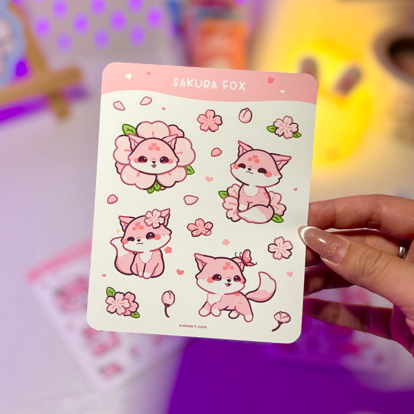 Sakura Fox Sticker Bundle