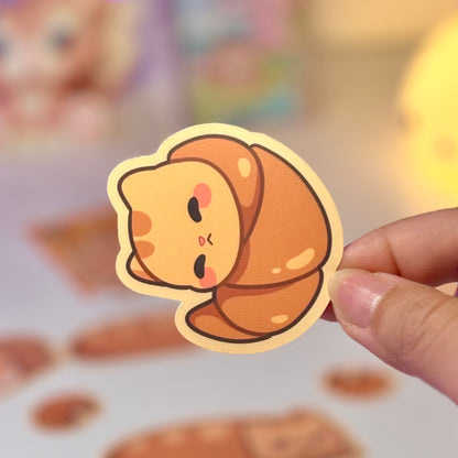 Cat Bakery Waterproof Matte Stickers