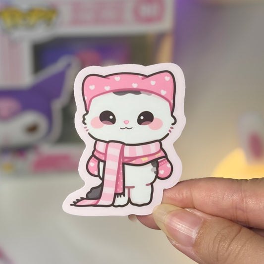 Bundled up Remi Waterproof Sticker