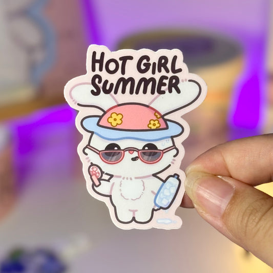 Hot Girl Summer Waterproof Sticker
