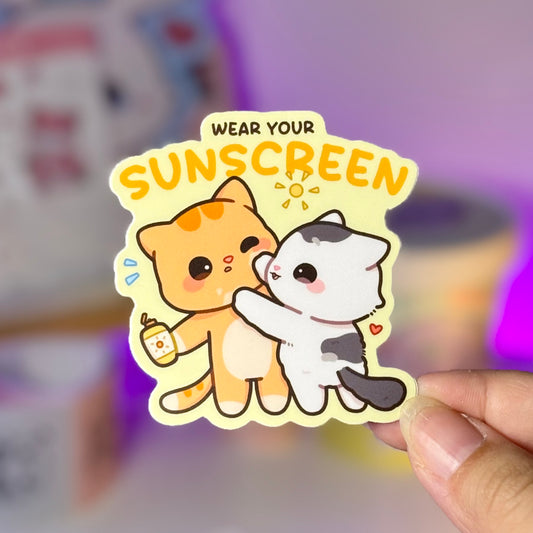 Wear Your Sunscreen Waterproof Sticker