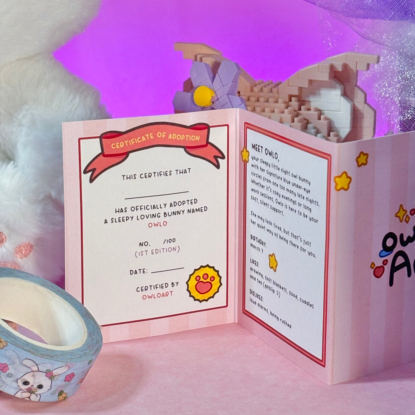[PREORDER] Owlo the Sleepy Bunny Plush