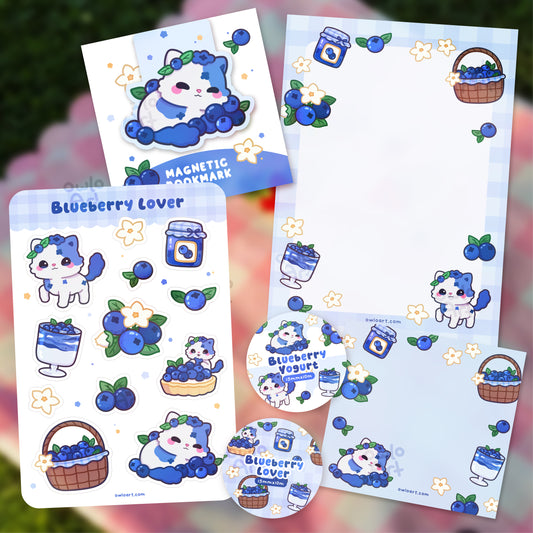 Blueberry Dream FruitKitty Stationery Bundle