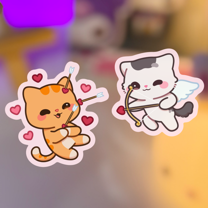 Cupid Love - Reese and Remi Waterproof Sticker