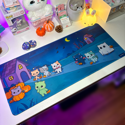 HalloKitties Waterproof Desk Mat