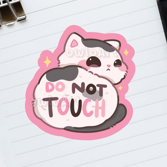 Do Not Touch Waterproof Sticker