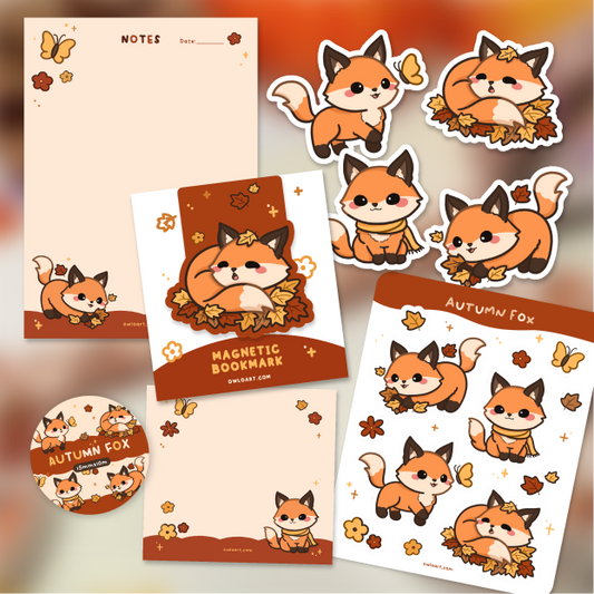 Autumn Fox Stationery Bundle