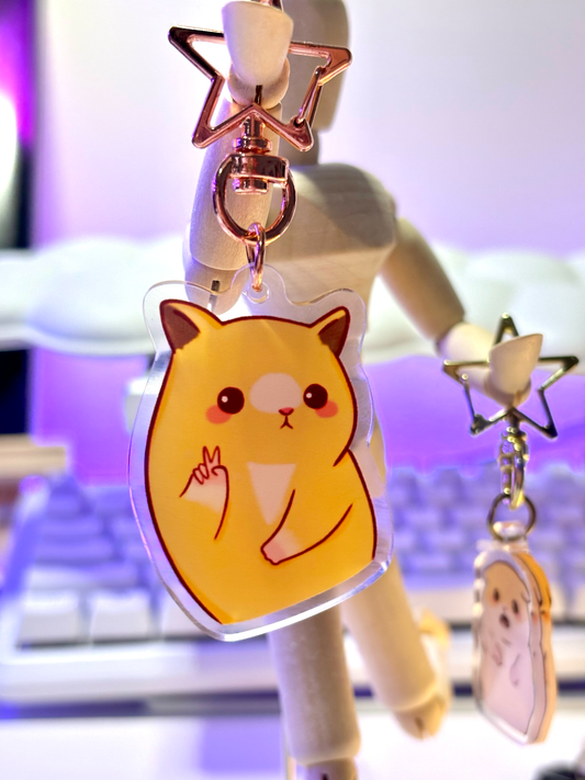 Hamster Meme✌️ Acrylic Keychain