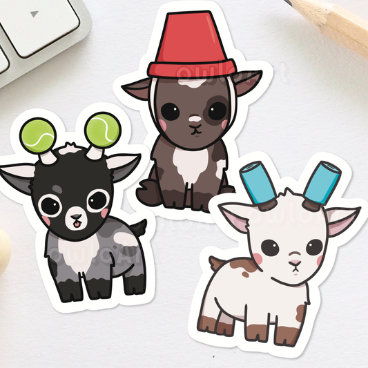 Naughty Goat Sticker (waterproof matte)