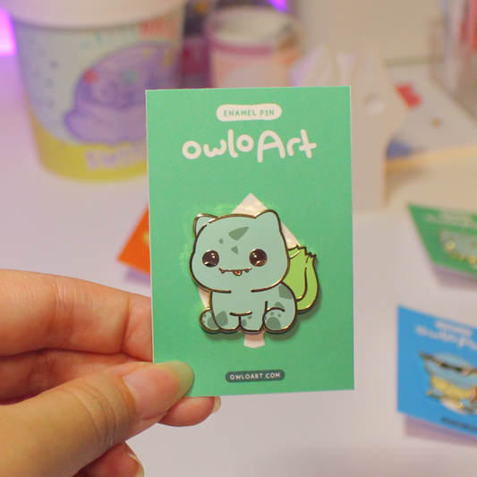 Silly Plant Buddy Enamel Pin 🌱
