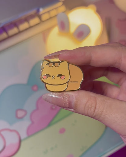 Cat Loaf Enamel Pin