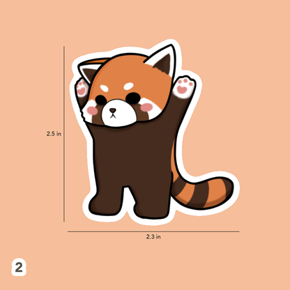 Red Panda sticker (Waterproof)