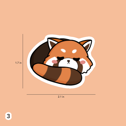 Red Panda sticker (Waterproof)