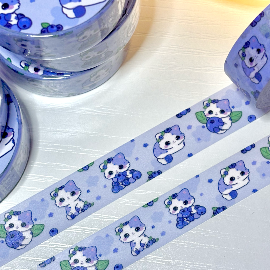 Blueberry Cat Washi Tape