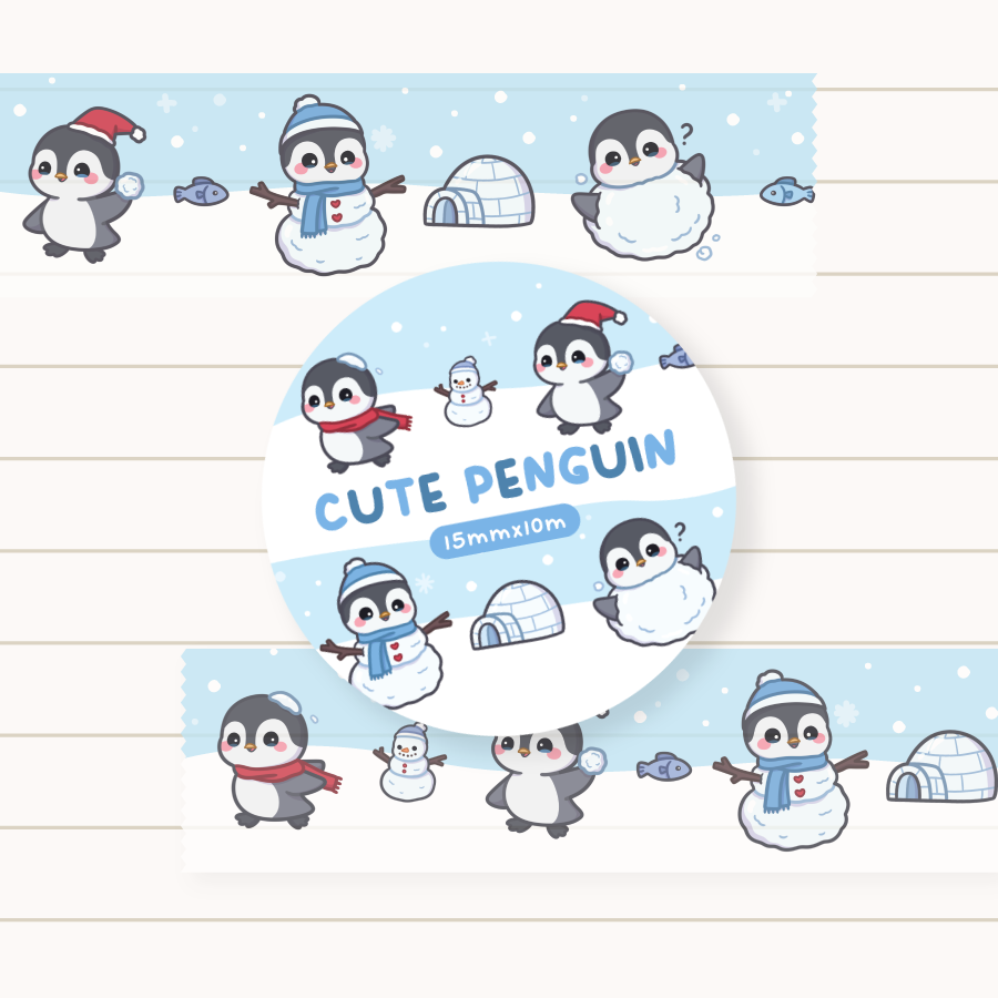 Cute Penguin Washi Tape
