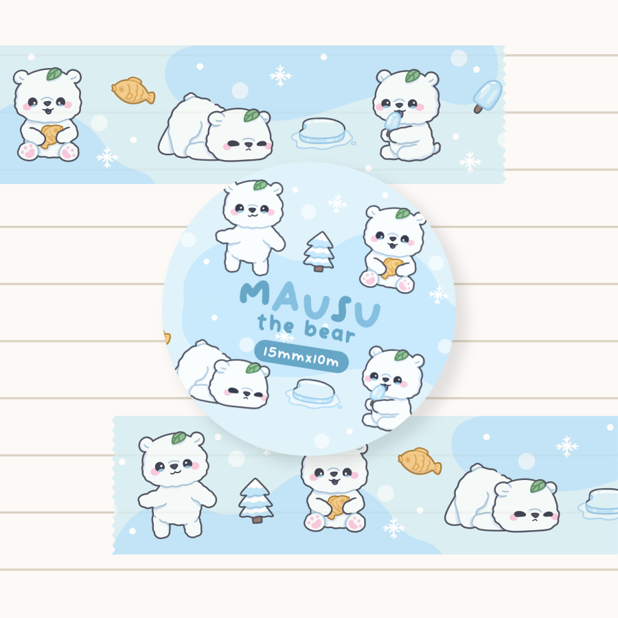Mausu the Bear Washi Tape