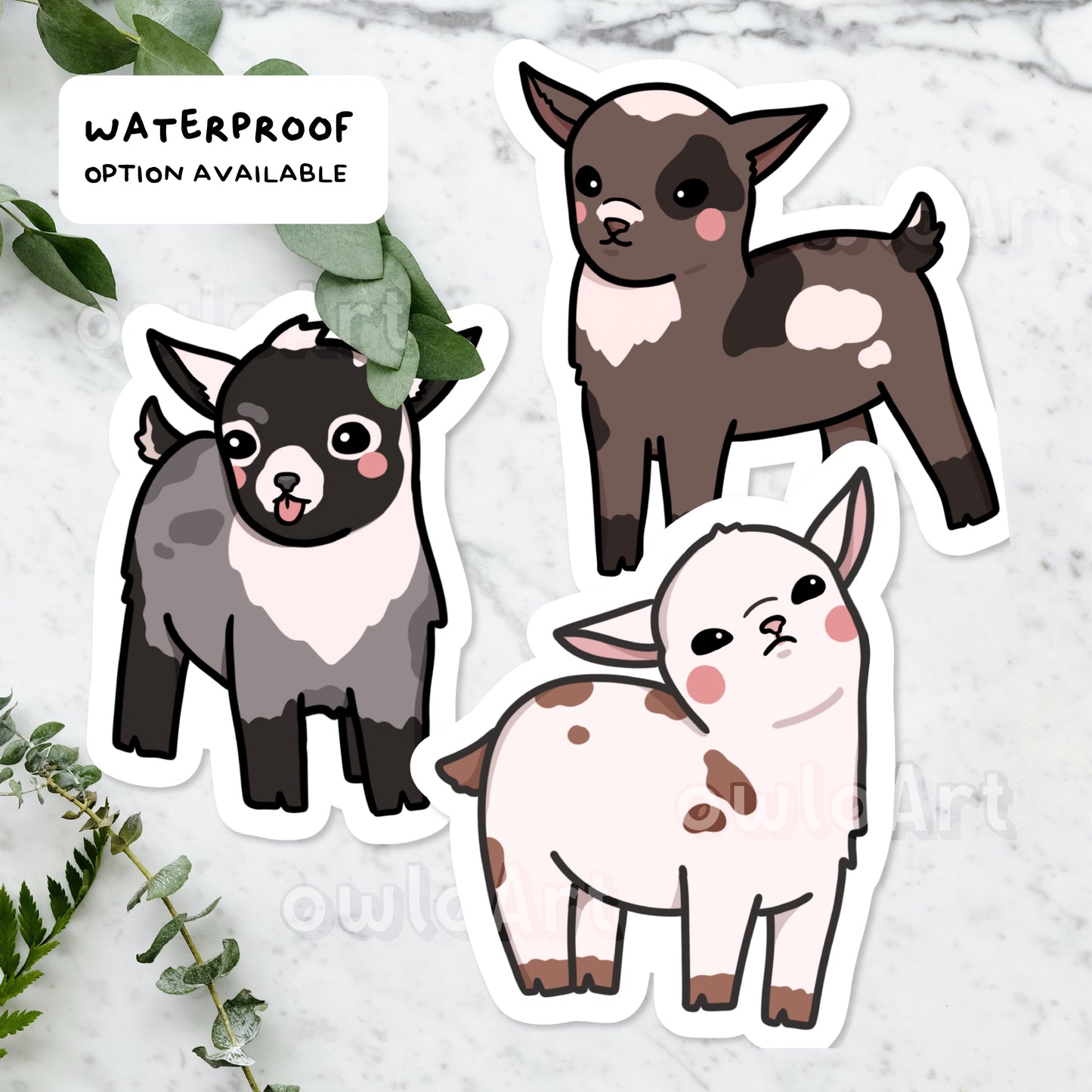 Dwarf Goat Sticker (Waterproof)