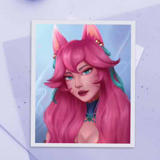 Spirit Blossom Ahri Art Print